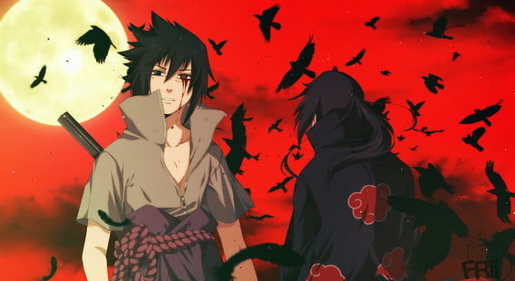 Naruto and Sasuke Wallpaper Aesthetic - Wallpaper Sun