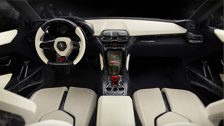 Lamborghini Urus, concept cars, mode of transportation, vehicle interior, HD wallpaper