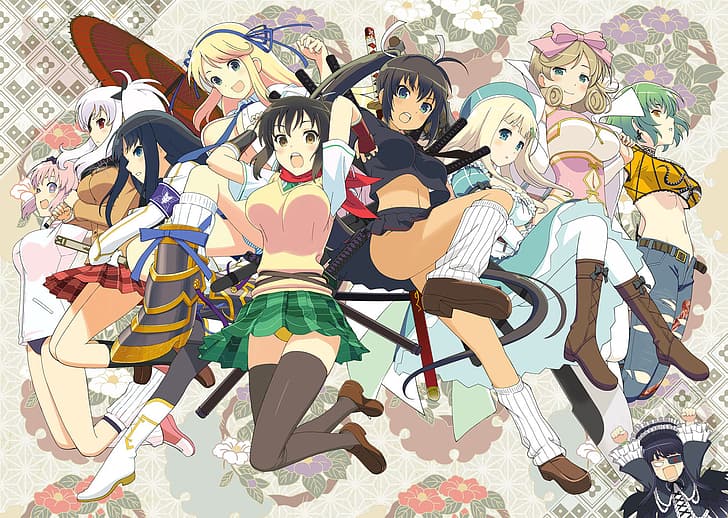 Senran Kagura, Asuka (Senran Kagura), Ikaruga, Homura (Senran Kagura), HD wallpaper