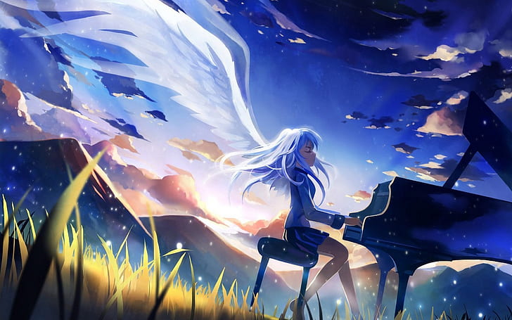 anime, anime girls, Angel Beats!, Tachibana Kanade, HD wallpaper
