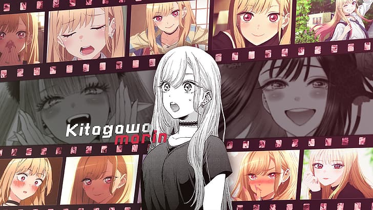  ikigomu-Kitagawa Marin Hitting Windows Anime Sono