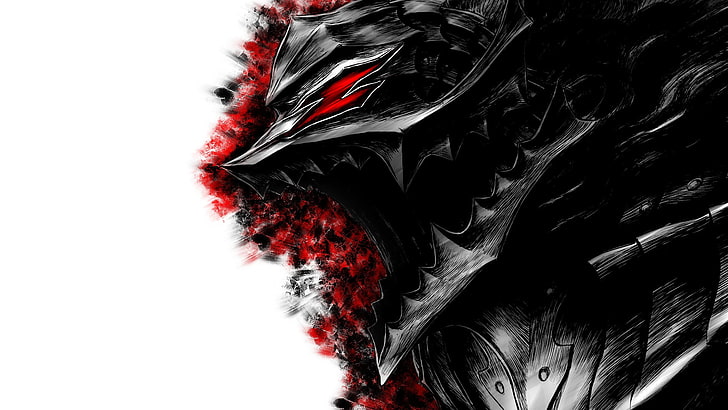 HD wallpaper: black and red dragon digital wallpaper, Berserk, Guts, anime  | Wallpaper Flare