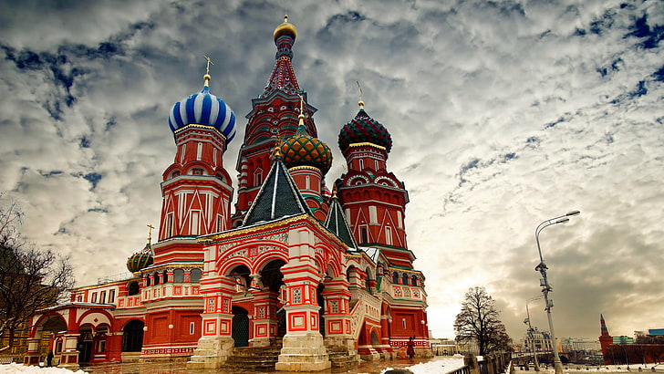 St. Basils Cathedral, Russia, Red Square, Moscow, HD wallpaper