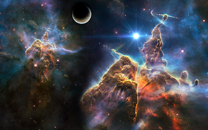 Space Nebula beauty, HD wallpaper