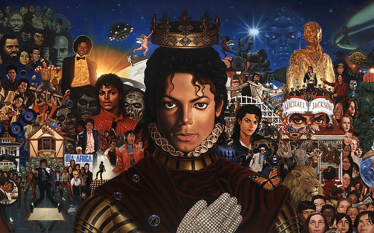 Singers, Michael Jackson, human representation, male likeness, HD wallpaper