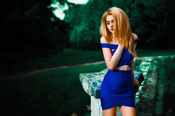 dress, Galina Rover, Ivan Gorokhov, model, women, young adult, HD wallpaper