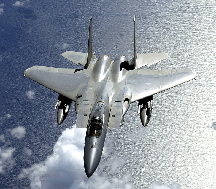 airplane, eagle, f 15, fighter, jet, military
