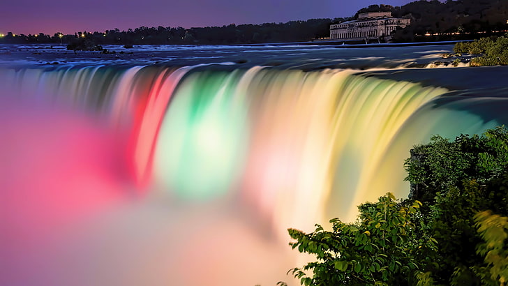 Niagara Falls, landscape, water, nature, waterfall, long exposure, HD wallpaper