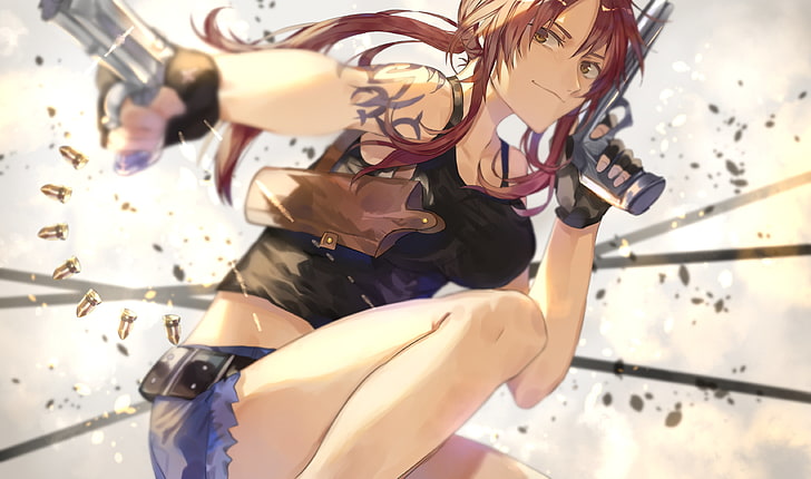 Black Lagoon, anime girls, Revy, real people, lifestyles, one person, HD wallpaper
