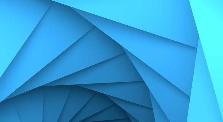 Geometry Dash v2, Artistic, Abstract, blue, lines, low poly, blender, HD wallpaper