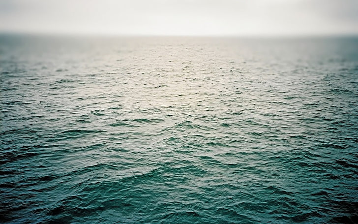 water, sea, calm, minimalism, waves, horizon, scenics - nature, HD wallpaper