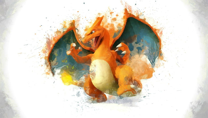 Pokemon Charizard digital illustration, Super Smash Brothers, HD wallpaper