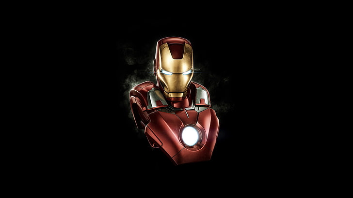 HD wallpaper: 3D, Mark VII, 4K, Iron Man, black background, studio shot,  single object | Wallpaper Flare