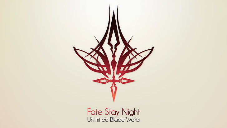 Fate Series, FateStay Night, logo, FateStay Night: Unlimited Blade Works, HD wallpaper