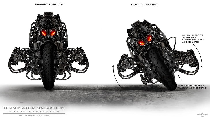 Terminator Salvation terminator collage, motorcycle, Moto-Terminator, HD wallpaper