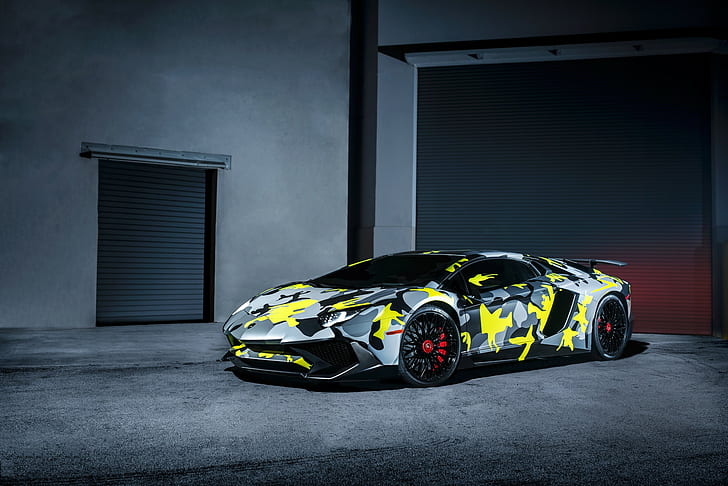 supercars, vehicle, Lamborghini Aventador, HD wallpaper