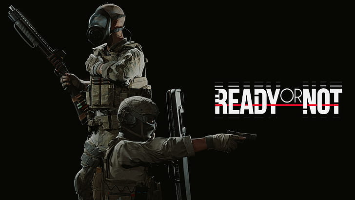 Ready or Not, SWAT, police, shotgun, pistol, multicam, HD wallpaper