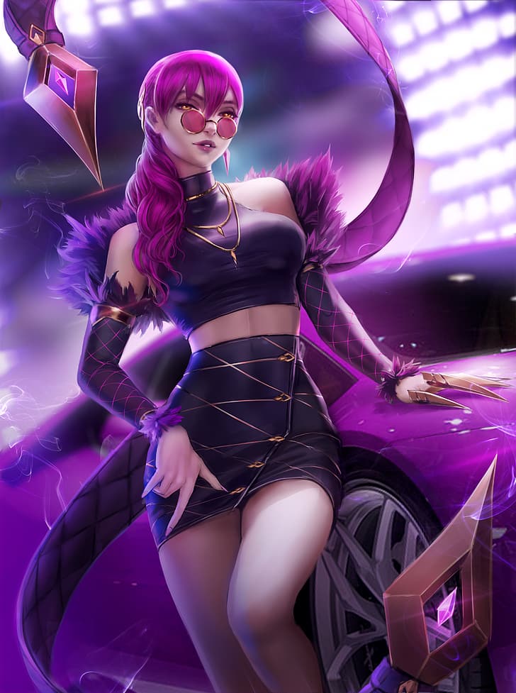 Evelynn (League of Legends), video games, video game characters, HD wallpaper