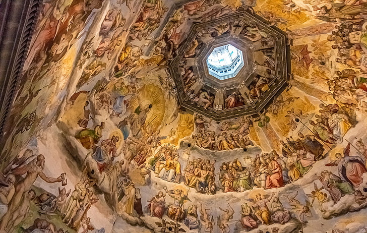 Italy, Florence, mural, the dome, painting, Duomo, the Cathedral of Santa Maria del Fiore