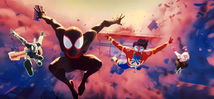 Spider Man Across the SpiderVerse Wallpaper in 2023 | Spiderman art,  Spiderman, Spiderman pictures