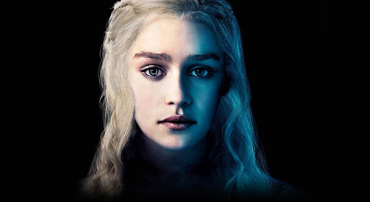 graphic portrait of woman, Game of Thrones, Daenerys Targaryen, HD wallpaper