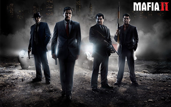 Mafia II wallpaper, video games, gun, Vito Scaletta, Joe Barbaro, HD wallpaper
