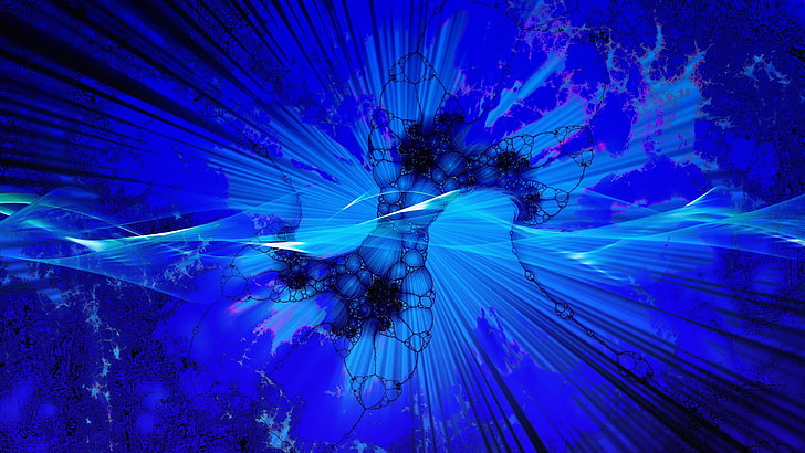 blue, light, stains, electric blue, special effects, pattern