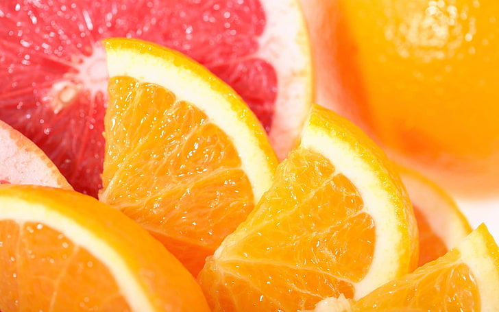 sliced orange, fruit, food, food and drink, healthy eating, citrus fruit, HD wallpaper