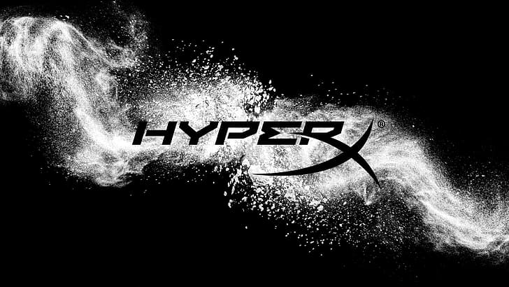 HD wallpaper: HyperX, PC gaming, logo, simple background, dark background |  Wallpaper Flare