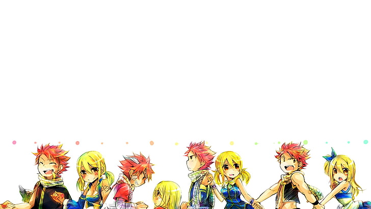 Anime, Fairy Tail, Lucy Heartfilia, NaLu (Fairy Tail), Natsu Dragneel, HD wallpaper
