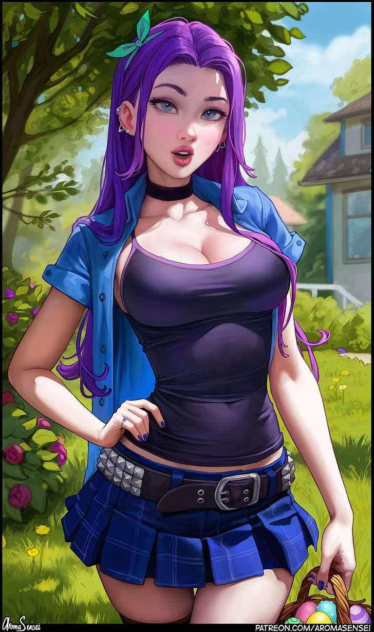 Abigail (Stardew Valley), video games, video game girls, video game characters