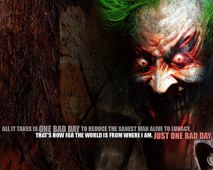 HD wallpaper: Joker Batman One Bad Day HD, cartoon/comic | Wallpaper Flare