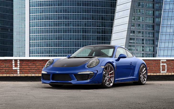 2013 TopCar Porsche 991 Carrera Stinger, blue sports car, cars, HD wallpaper