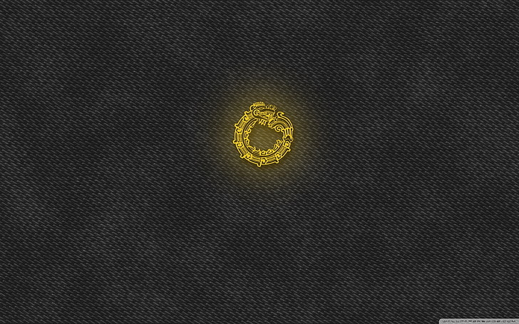 ouroboros, logo, dragon, circle, no people, close-up, backgrounds, HD wallpaper