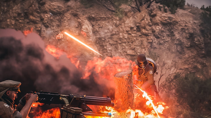 Battlefield 1, video games, burning, fire, fire - natural phenomenon, HD wallpaper