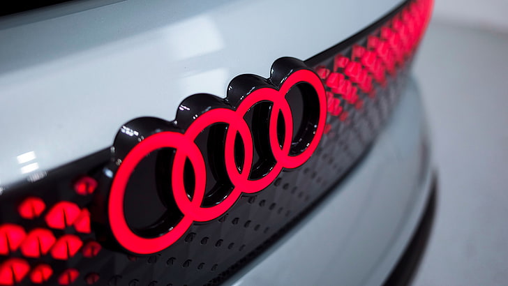Logo, Concept cars, 4K, Audi Elaine, Rear view