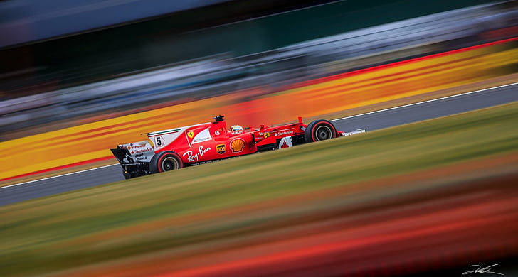 Racing, F1, Ferrari, Formula 1, Motion Blur, Race Car
