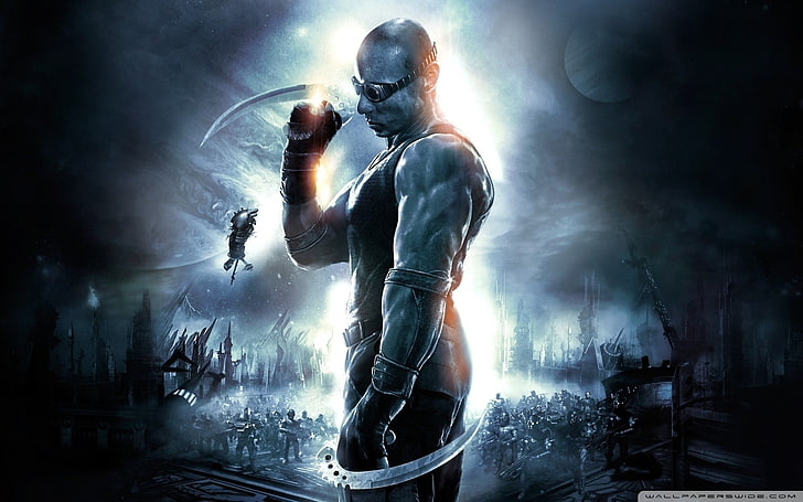 movies the chronicles of riddick science fiction vin diesel blades Entertainment Movies HD Art