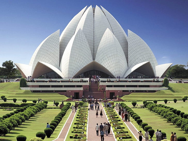 architecture modern lotus temple modern architecture india Architecture Modern HD Art