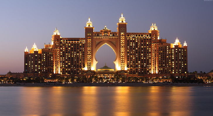 Hotel, Atlantis, Dubai, The Palm, 6K