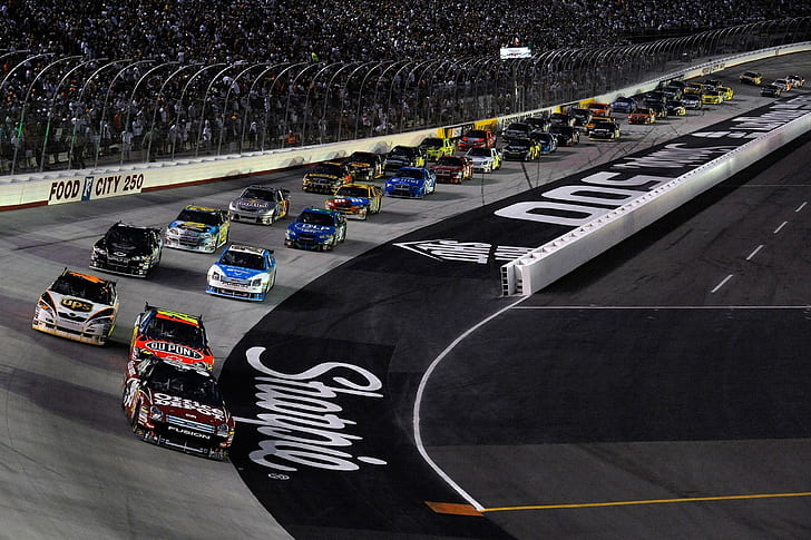 nascar race cars, road, motor vehicle, transportation, competition