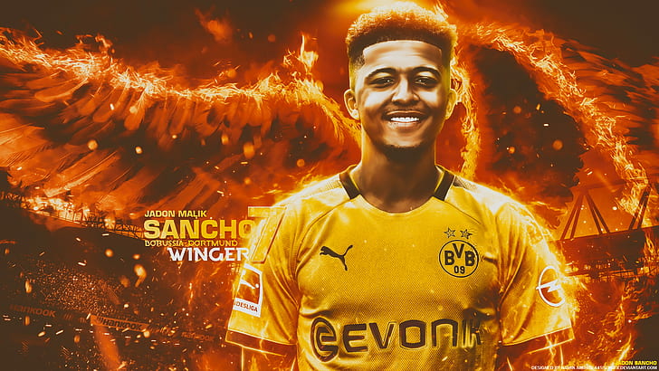 Soccer, Jadon Sancho, Borussia Dortmund