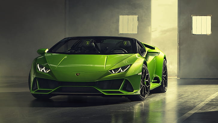 Lamborghini, Spyder, Evo, Huracan, 2019, Lamborghini Huracan Evo, HD wallpaper