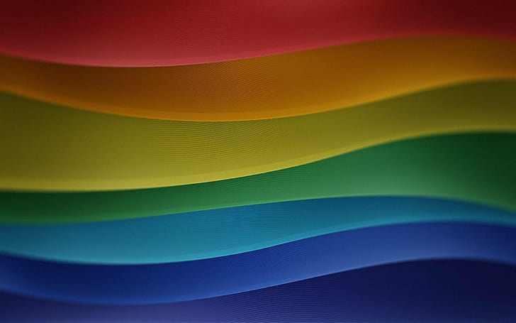 rainbow illustration, backgrounds, abstract, blue, pattern, HD wallpaper