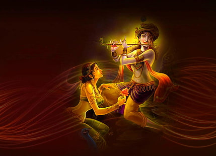 HD wallpaper: Latest Lord Krishna, Krishna illustration, God, radha, motion  | Wallpaper Flare