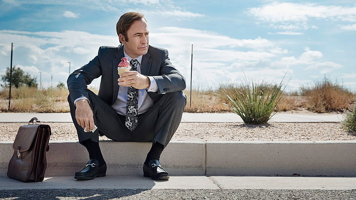 Download Jimmy McGill Descending A Staircase in Better Call Saul Wallpaper  | Wallpapers.com