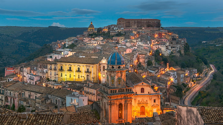 historic site, ragusa, landmark, town, city, sky, europe, tourist attraction, HD wallpaper