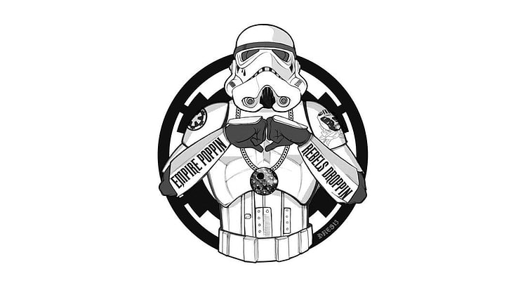 Star Wars Storm Trooper illustration, stormtrooper, studio shot