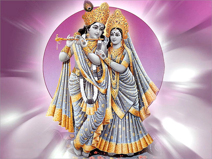 HD wallpaper: Radhe Krishna, Radha and Krishna illustrations, God, Lord  Krishna | Wallpaper Flare