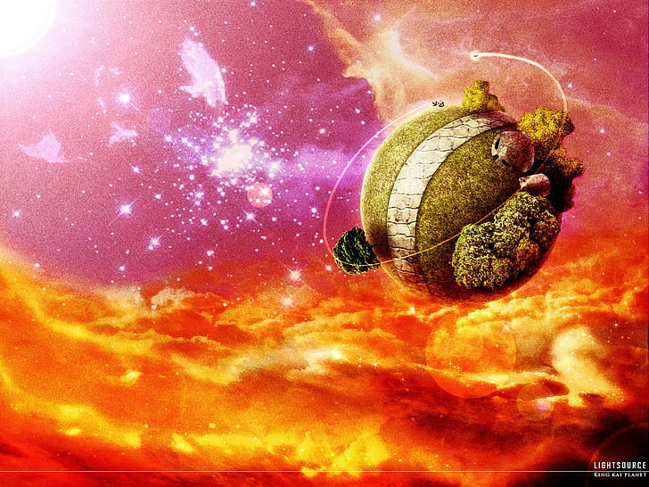 HD wallpaper: Dragon Ball Z Dragon Ball clouds Gregory King Kais planet  King Kai anime stars | Wallpaper Flare